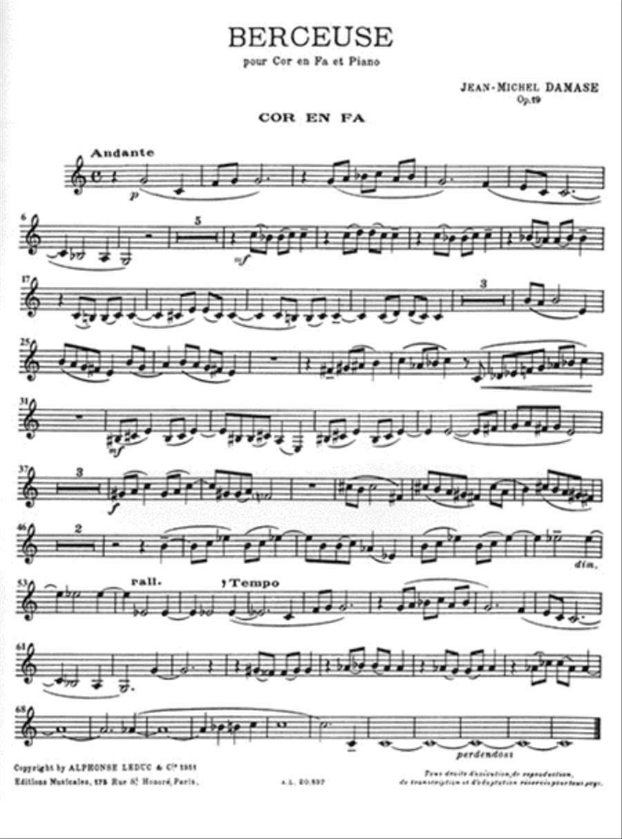 Lullaby (f Horn And Piano) Horn scores gallery preview page 2