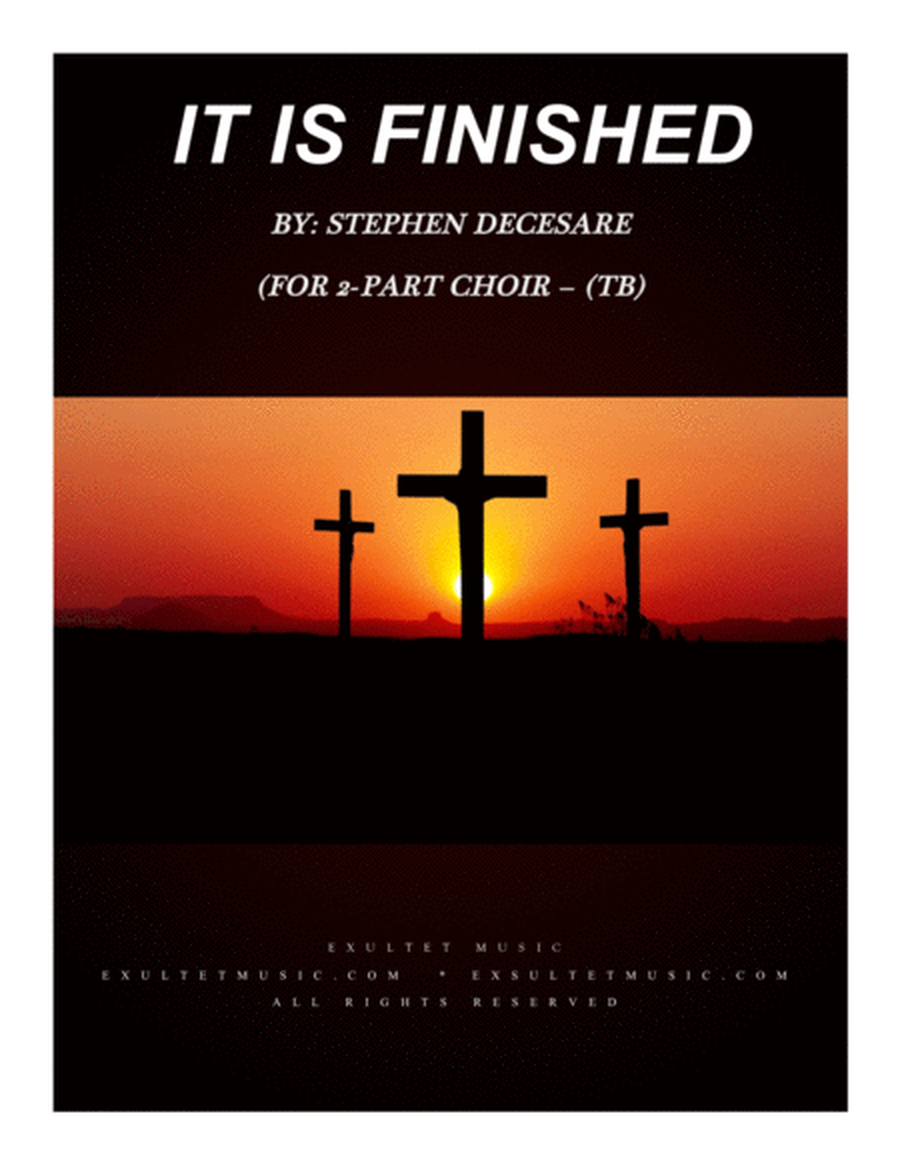 It Is Finished (for 2-part choir - (TB) image number null