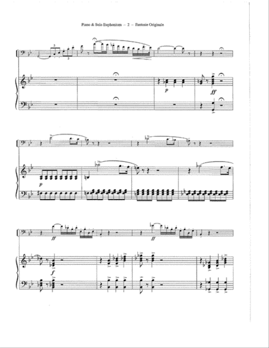 Fantasie Originale Fantasie Originale Euphonium scores gallery preview page 3