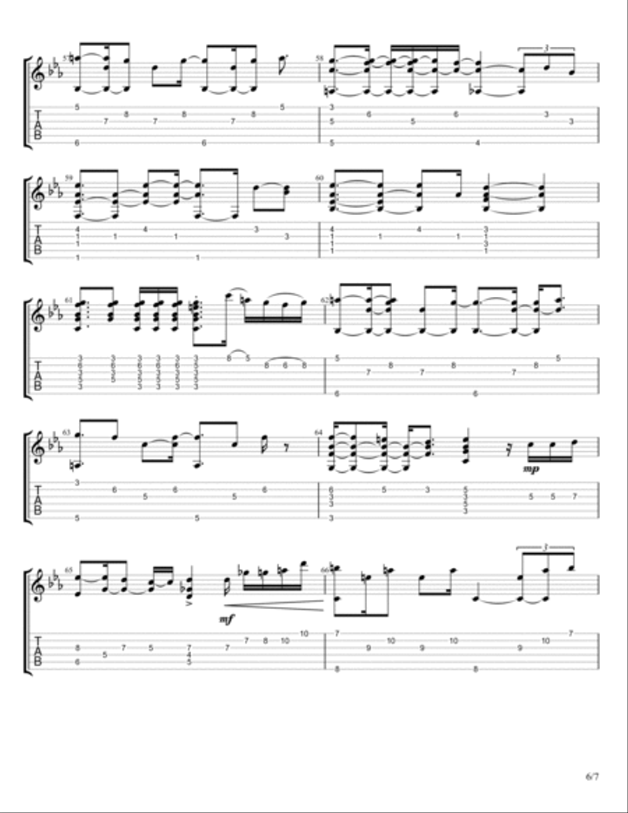 Overjoyed Electric Guitar scores gallery preview page 6