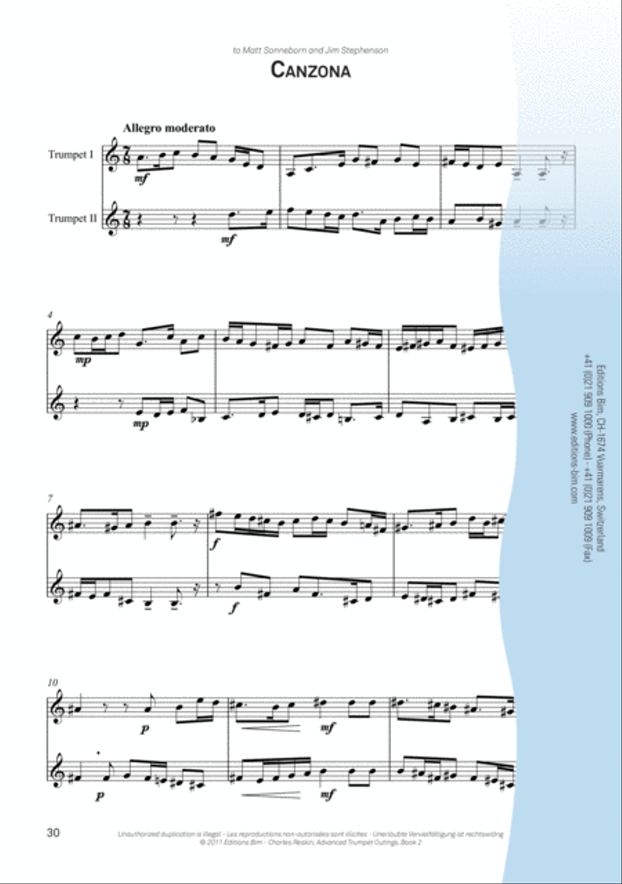 Advanced Trumpet Outings Book 2 Trumpet scores gallery preview page 9