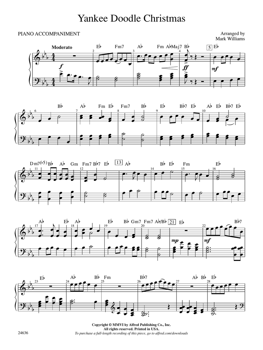 Yankee Doodle Christmas: Piano Accompaniment