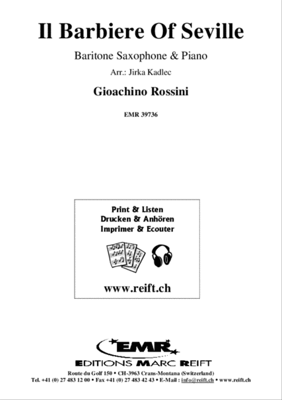 Il Barbiere Of Seville Il Barbiere Of Seville Baritone Saxophone scores gallery preview page 2