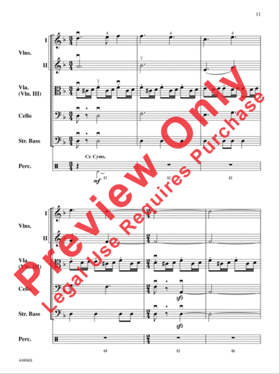 Star Wars Heroes String Orchestra scores gallery preview page 12