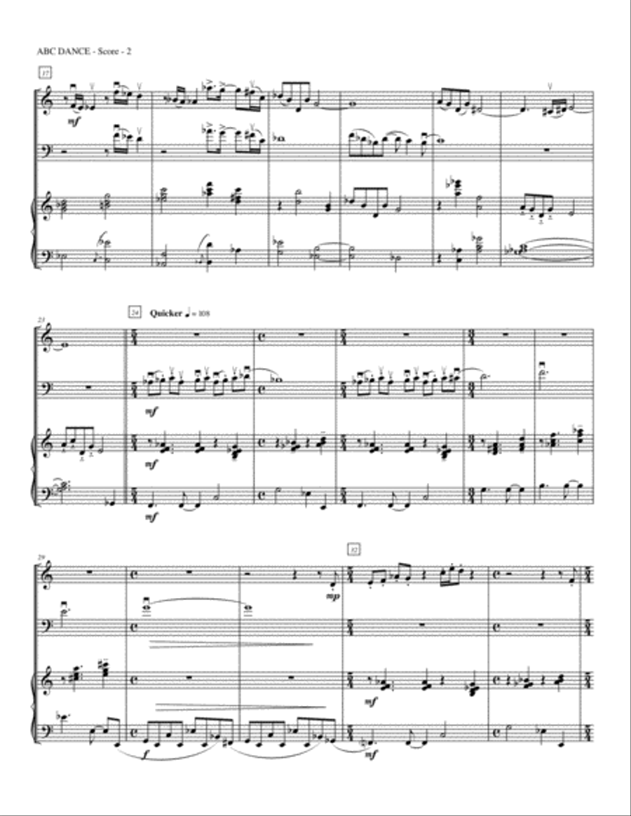ABC Dance (Piano Trio) ABC Dance (Piano Trio) Piano Trio scores gallery preview page 3
