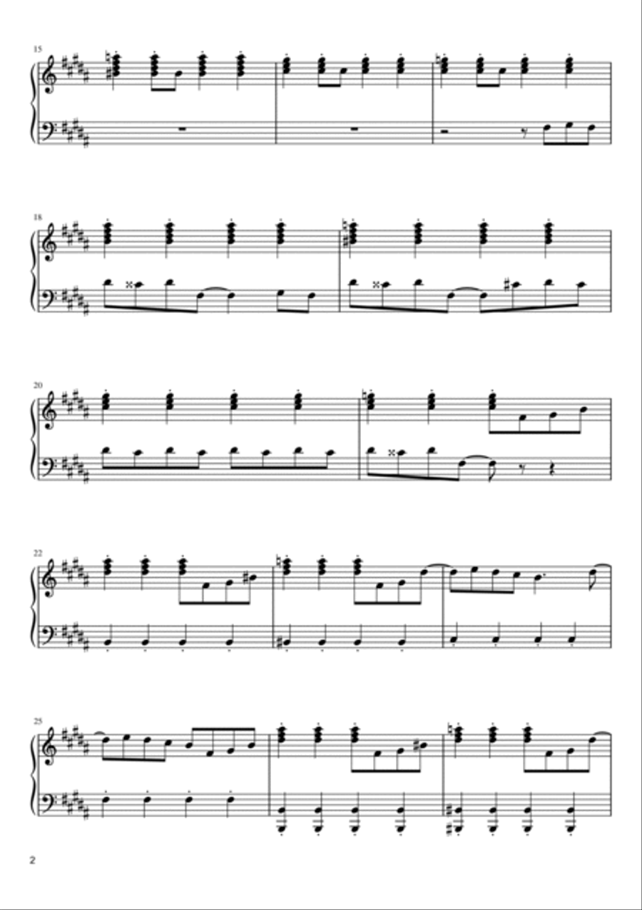 What Falling In Love Feels Like Piano Sheet Pdf This Is What Falling In Love Feels Like - Piano Solo - Digital Sheet