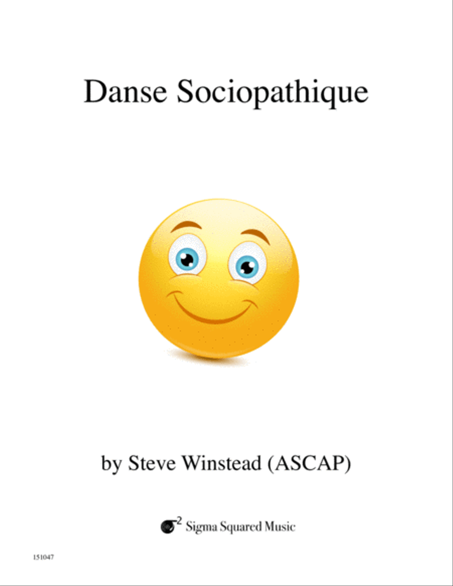 Danse Sociopathique for Saxophone Quintet (with Sopranino) Saxophone Quintet scores gallery preview page 1