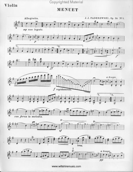Minuet, Op. 14, #1
