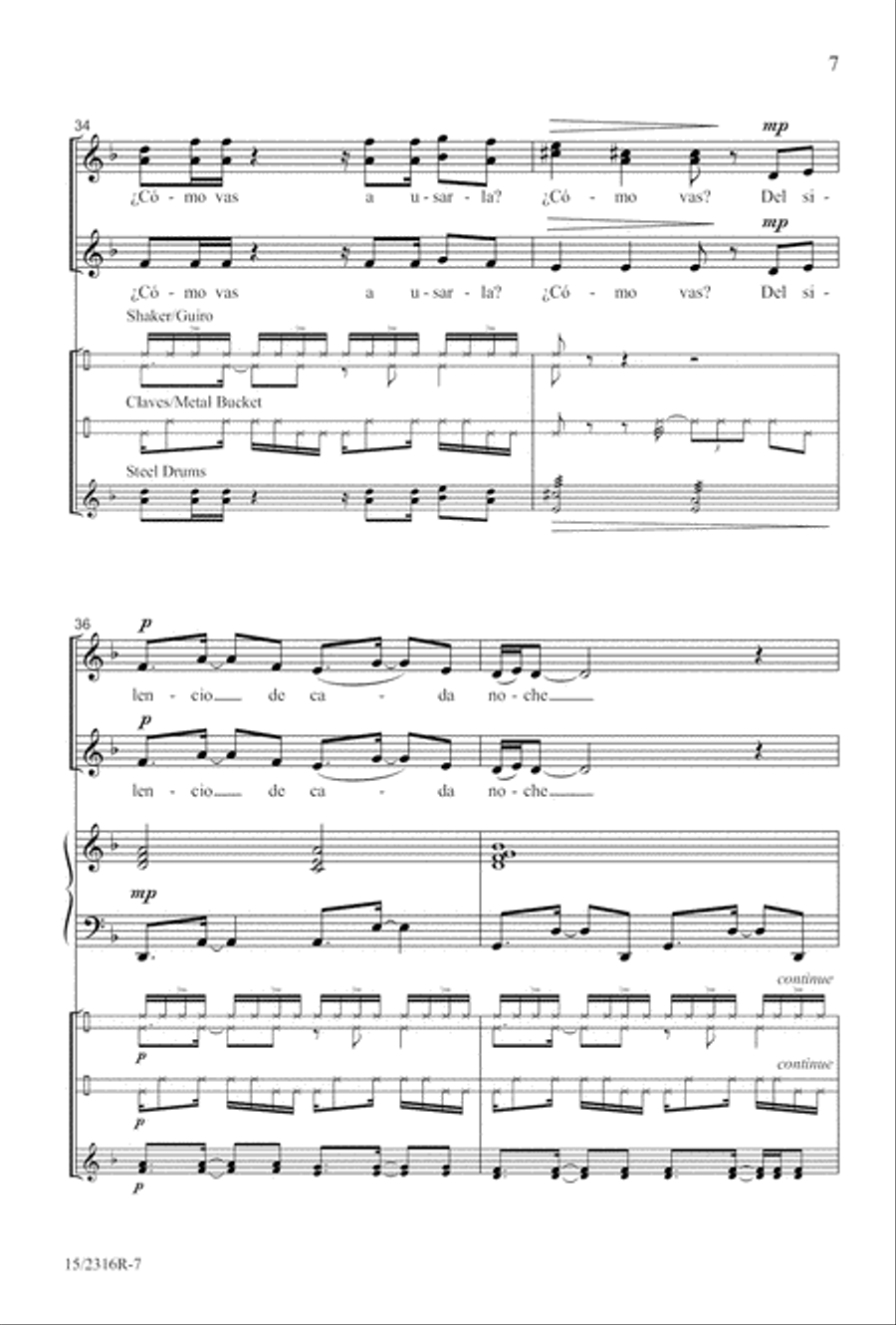 Nuestras Voces SSA scores gallery preview page 7