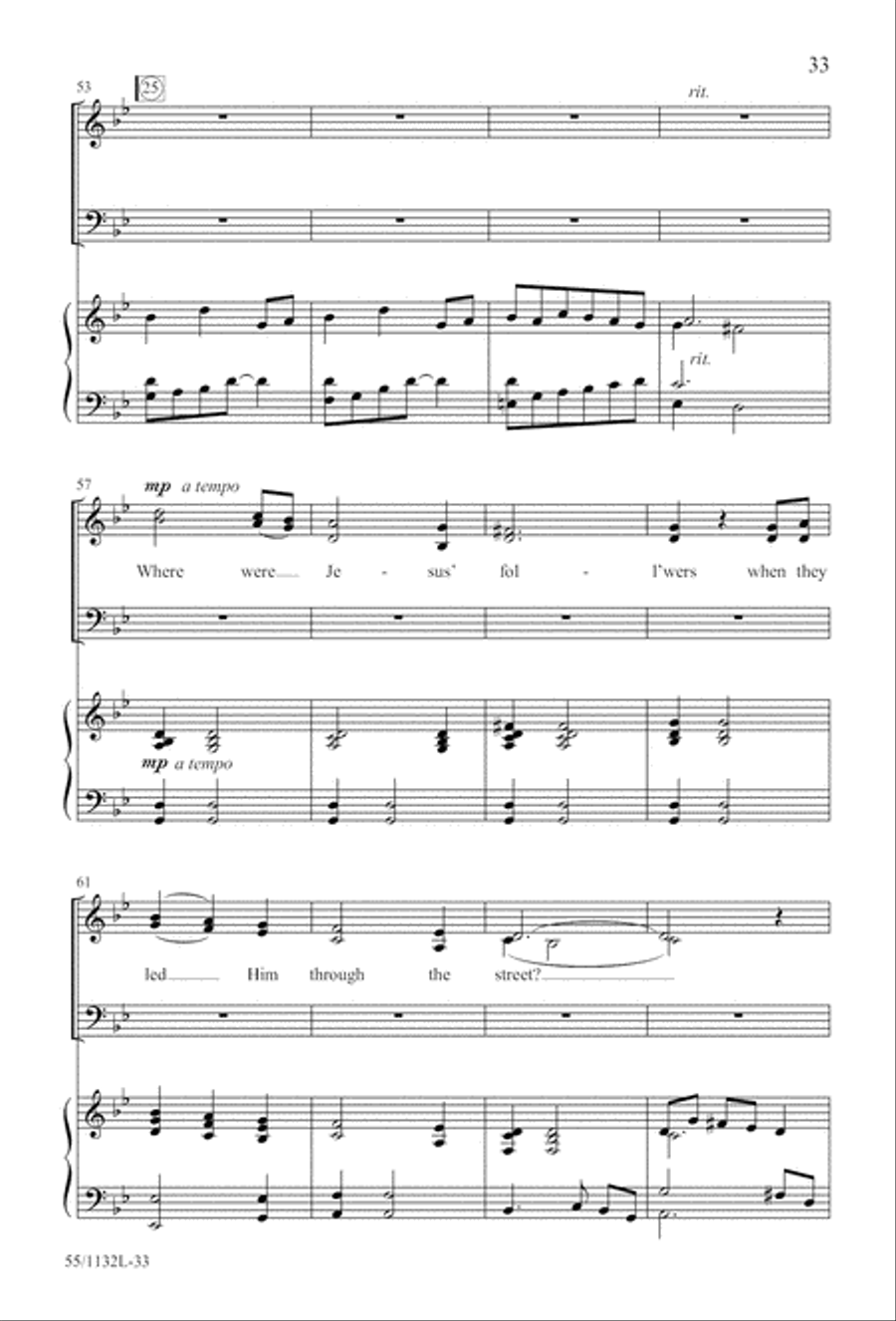 Journey to the Cross 4-Part scores gallery preview page 33