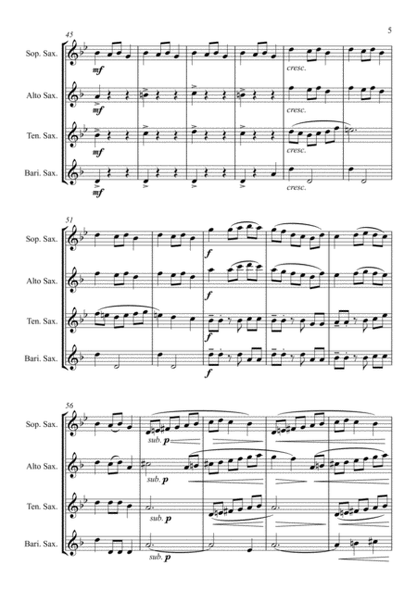 Fantasia on the Ukrainian Bell Carol - for Saxophone Quartet image number null