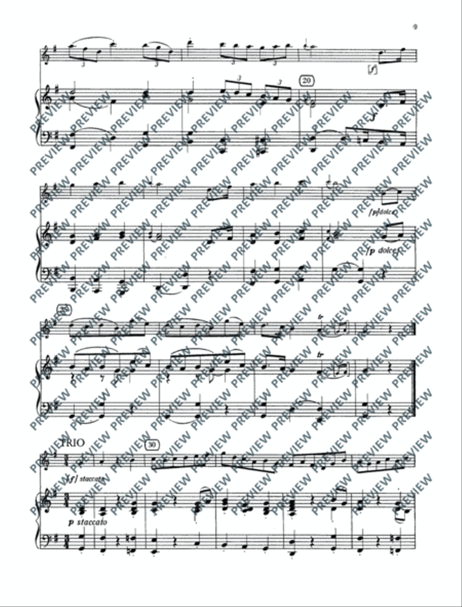 Concertino G major and Nocturne C major Oboe scores gallery preview page 10