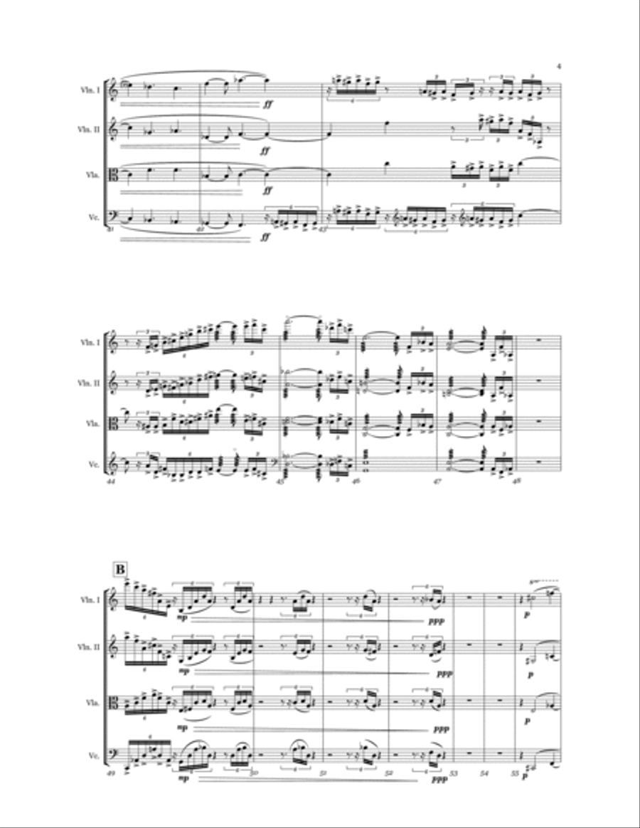 Sacrum Creaturae String Quartet scores gallery preview page 6