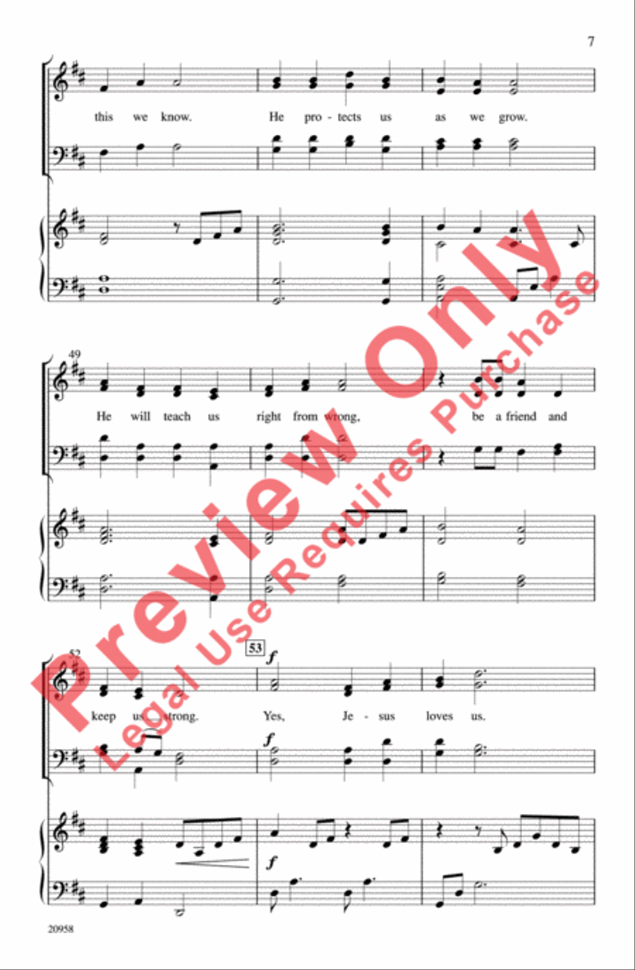 We Can Share His Love We Can Share His Love 4-Part scores gallery preview page 7