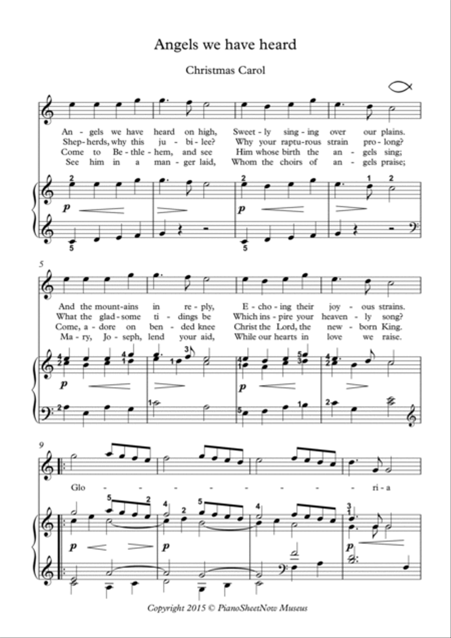 Christmas Carols piano Christmas Carols piano Piano Solo scores gallery preview page 2