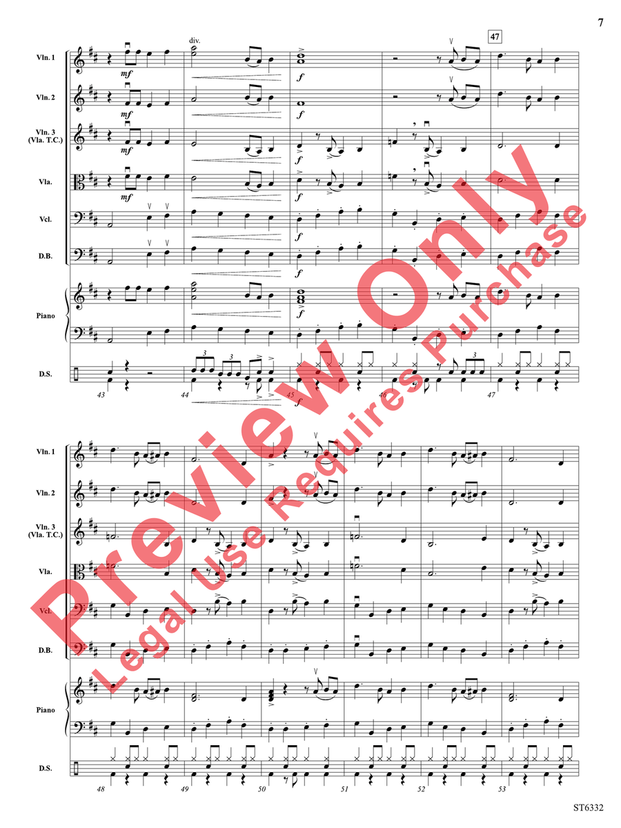 D Jam Blues String Orchestra scores gallery preview page 8