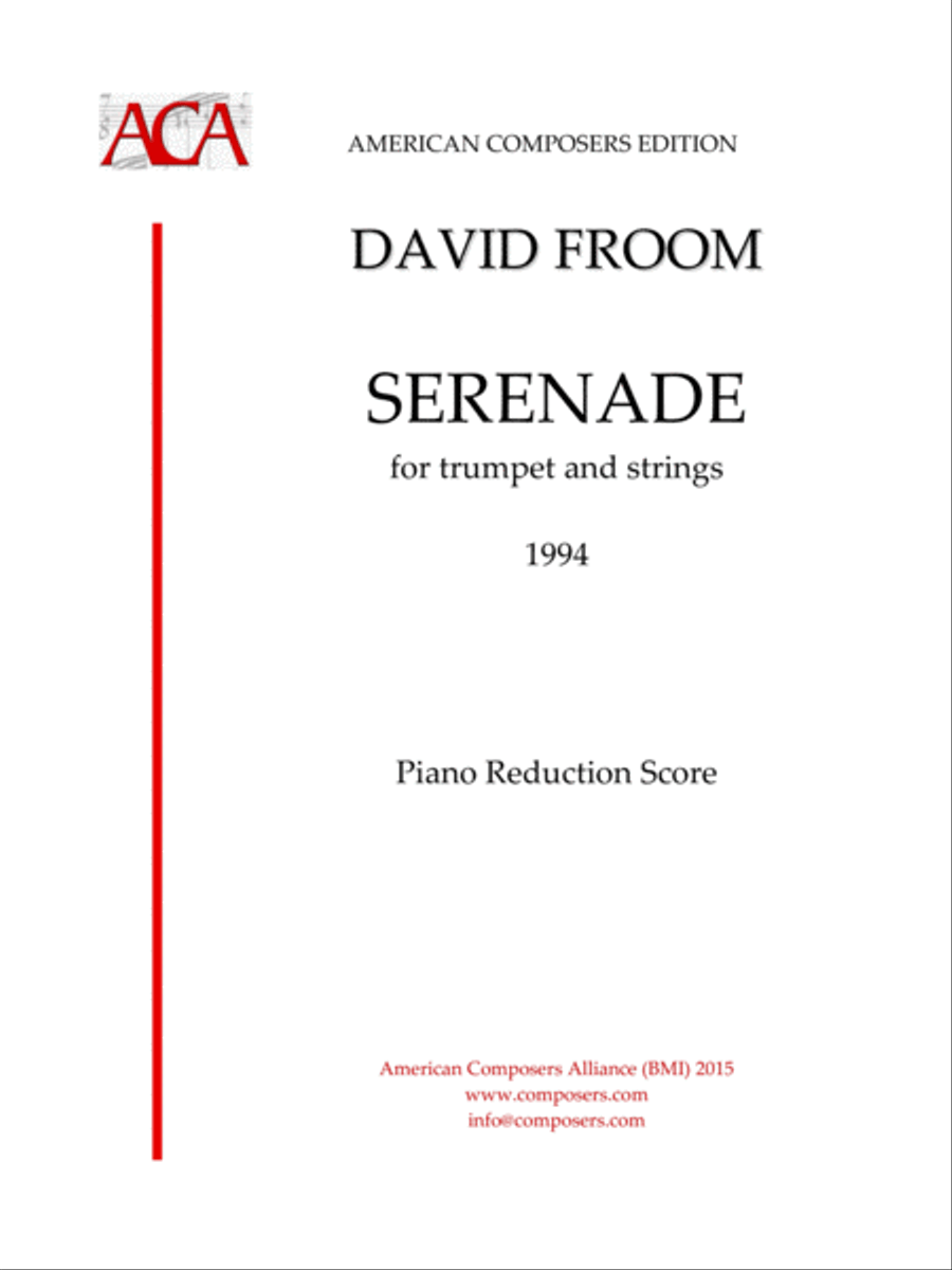 [Froom] Serenade (Piano Reduction)