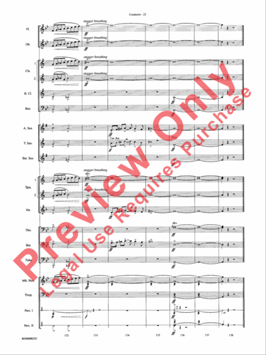 Under the Rice Moon Under the Rice Moon Concert Band scores gallery preview page 26