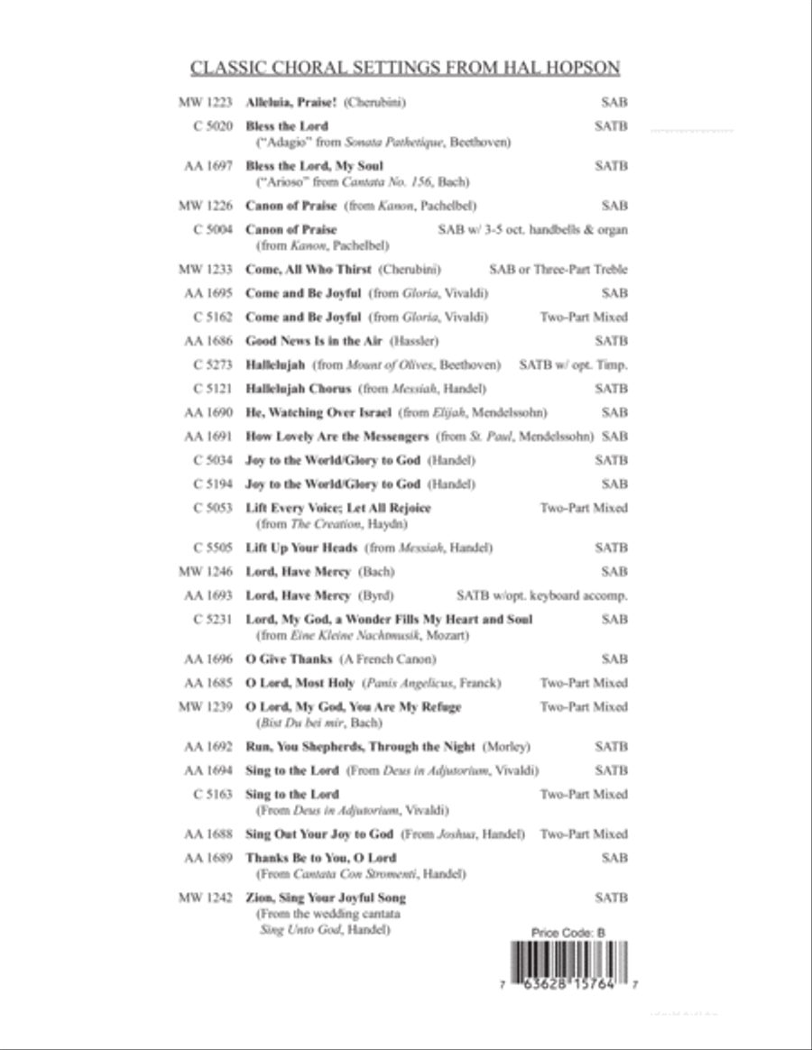 The Gift of Love 3-Part scores gallery preview page 9