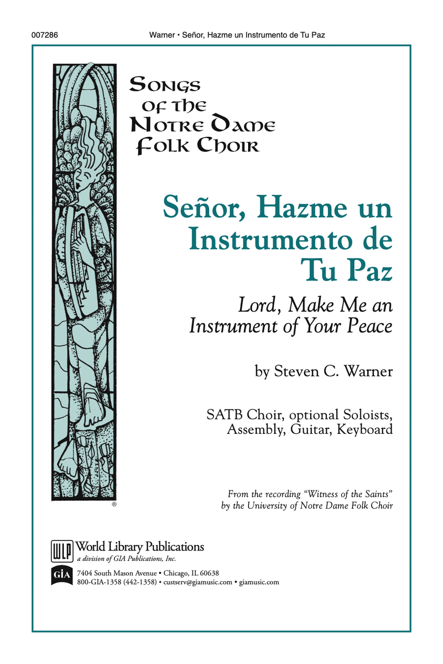 Señor, Hazme Un Instrumento de Tu Paz 4-Part scores gallery preview page 1