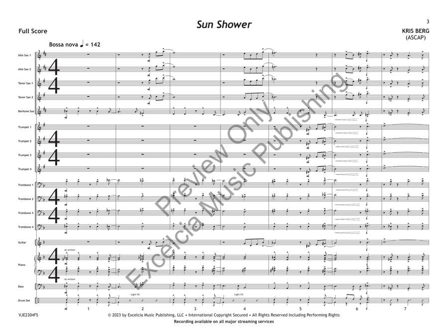 Sun Shower Sun Shower Jazz Ensemble scores gallery preview page 4