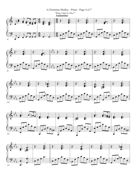 A Christmas Medley for 3 Violins (Piano Accompaniment) image number null