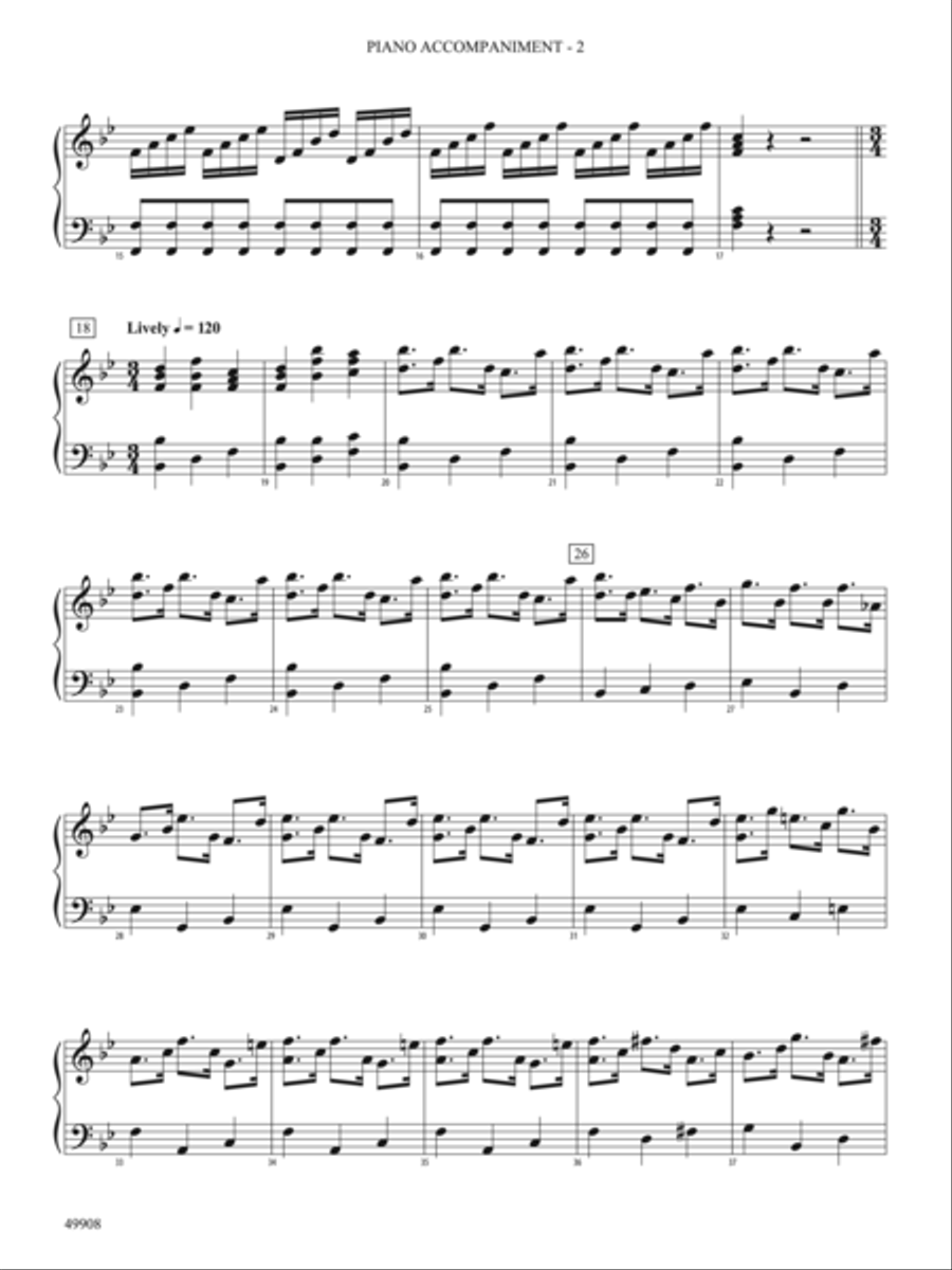 Zadok the Priest: Piano Accompaniment Orchestra scores gallery preview page 2