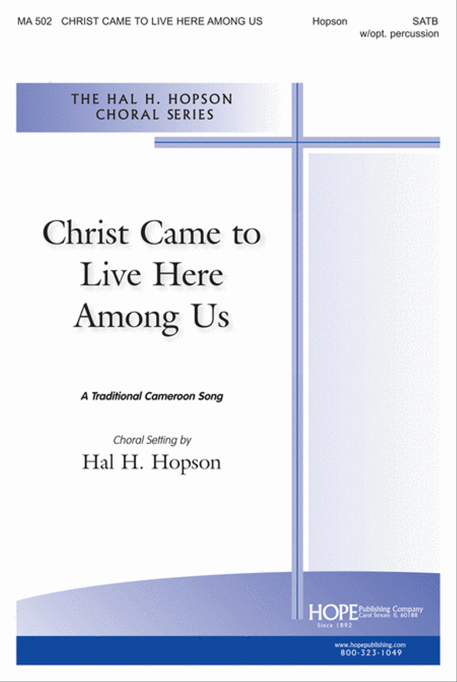 Christ Came to Live Here Among Us 4-Part scores gallery preview page 1