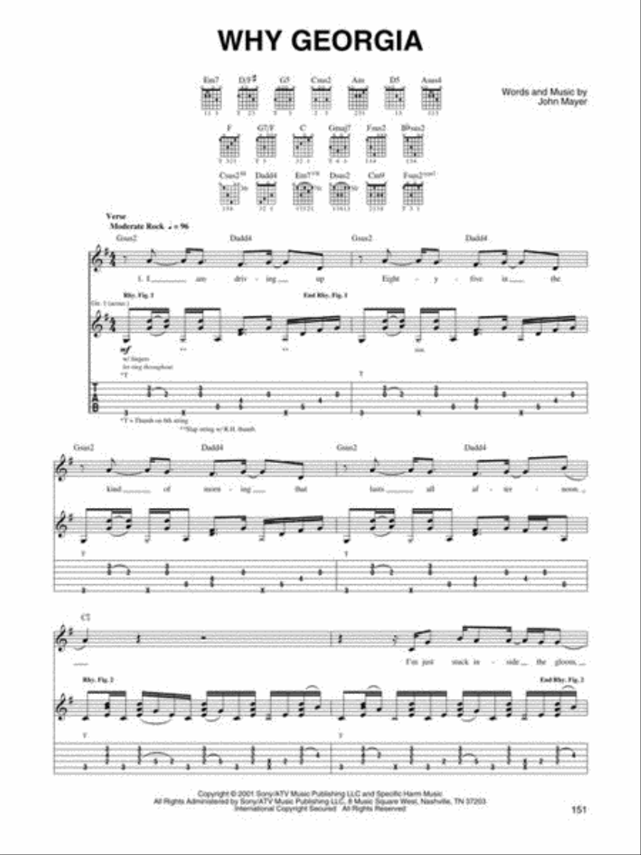John Mayer Live John Mayer Live Acoustic Guitar scores gallery preview page 7