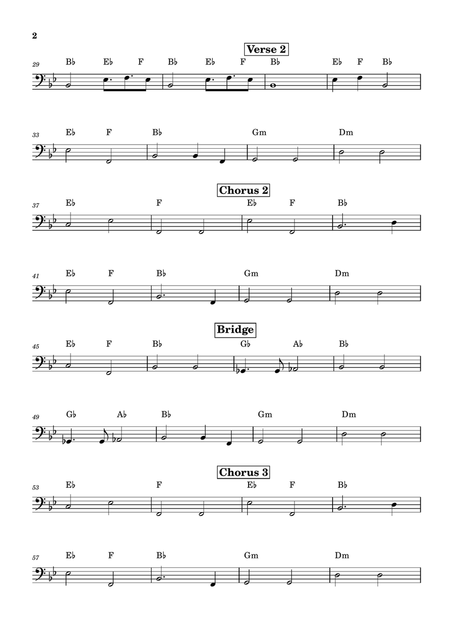 We Are The World We Are The World Bass Guitar scores gallery preview page 2