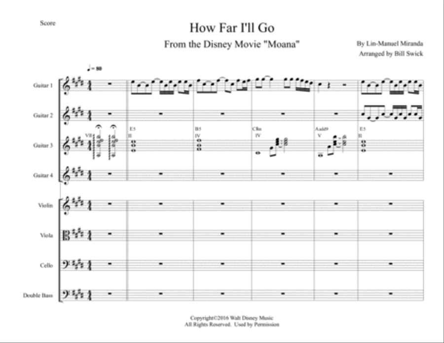 How Far I'll Go How Far I'll Go School and Community scores gallery preview page 3
