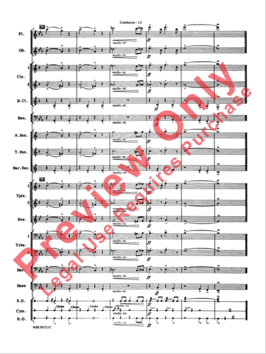 Star Wars Highlights Concert Band scores gallery preview page 16