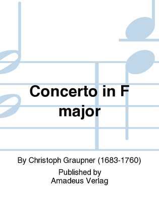 Book cover for Concerto in F major