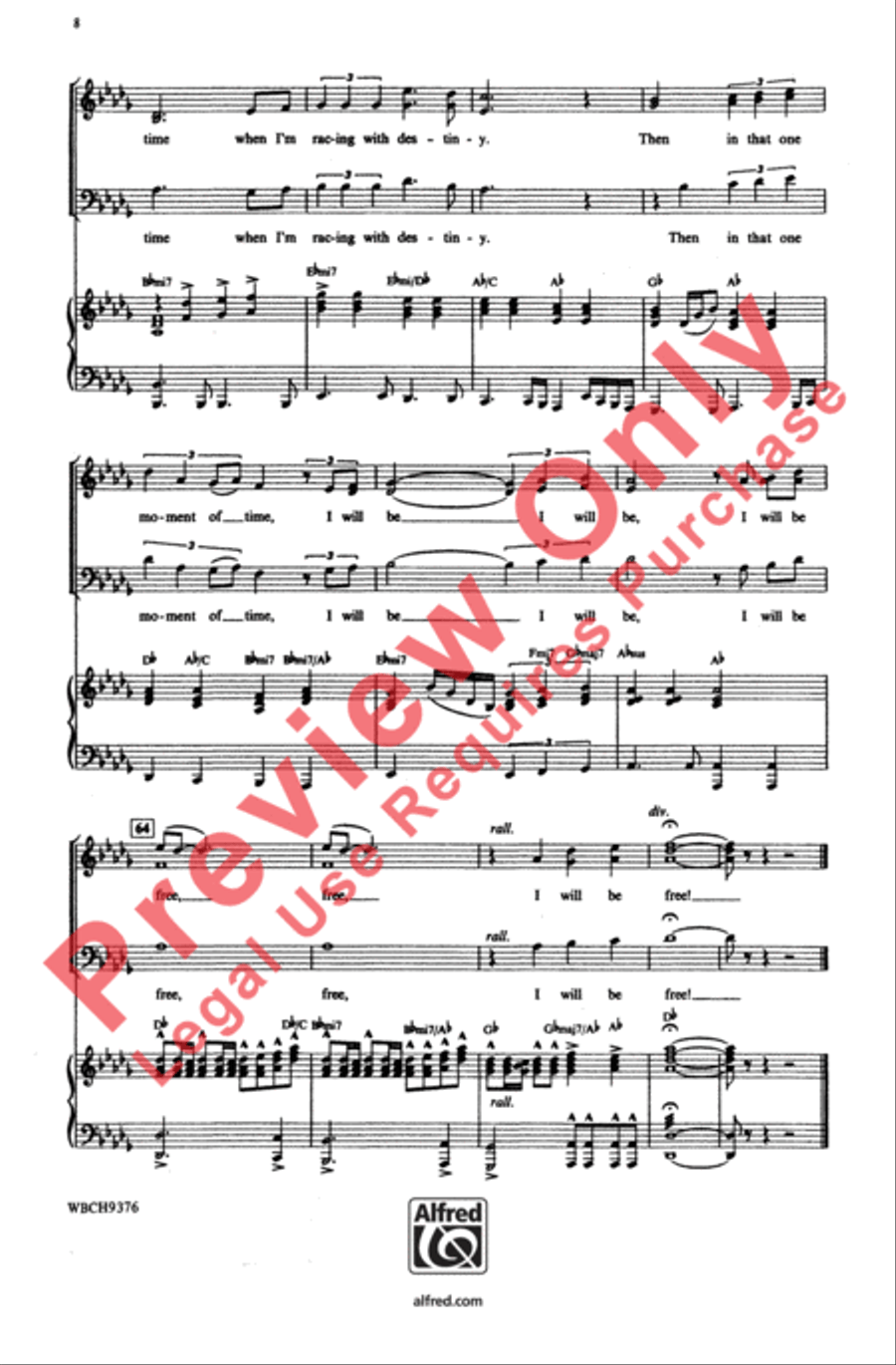 One Moment in Time One Moment in Time 3-Part scores gallery preview page 8