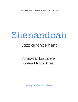 Book cover for SHENANDOAH (jazz piano arrangement)