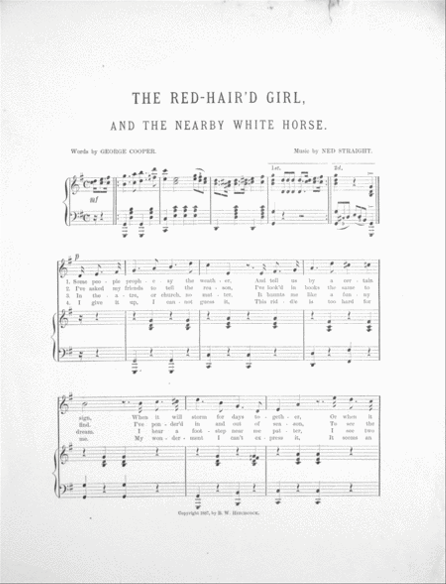 The Red Haired Girl and the Nearby White Horse Voice scores gallery preview page 2