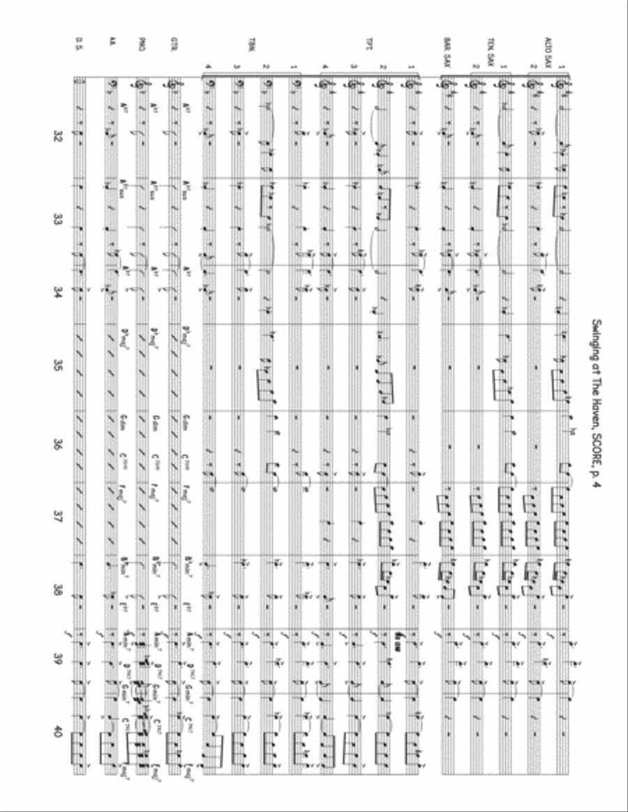 Swinging At The Haven Jazz Ensemble scores gallery preview page 4