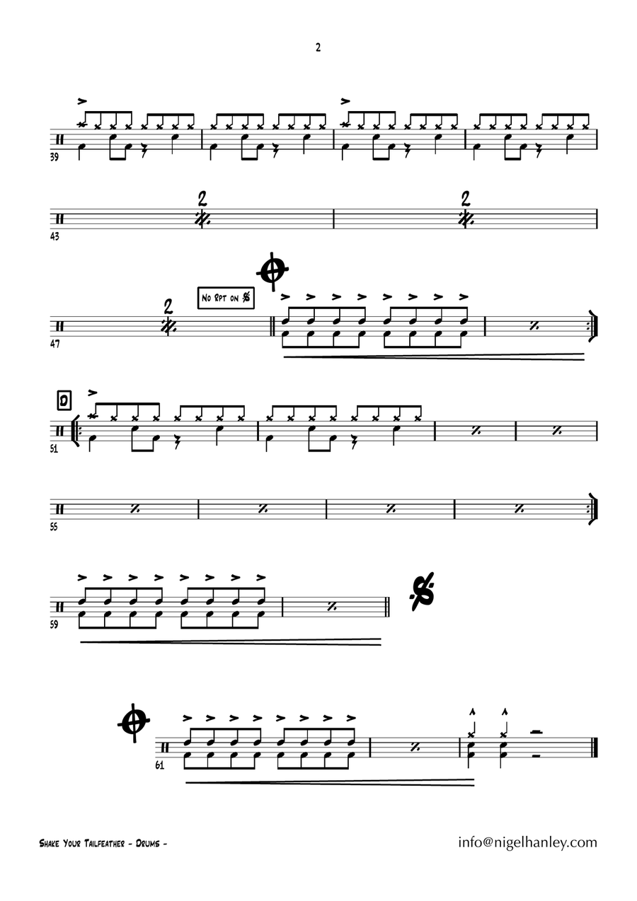 Shake A Tail Feather Jazz Ensemble scores gallery preview page 5