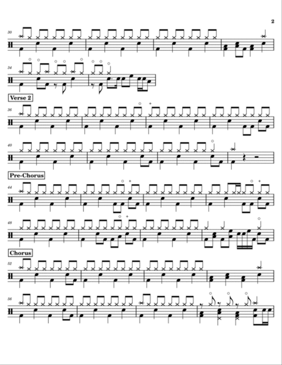 Mine Drum Set scores gallery preview page 2