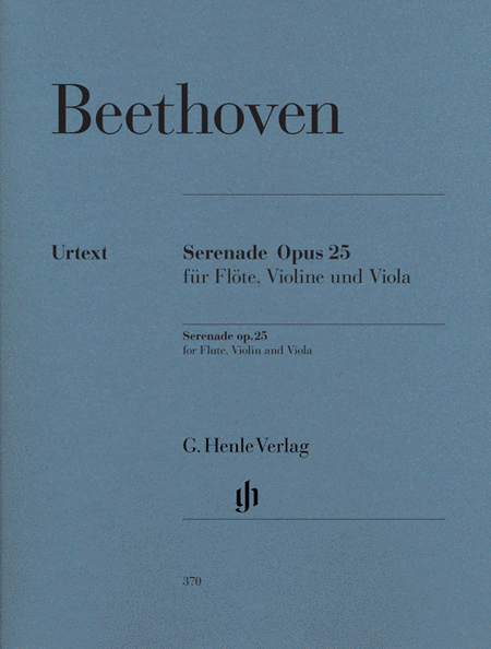 Beethoven : Serenade D Major Op 25 Flute, Violin And Viola Revised Edition