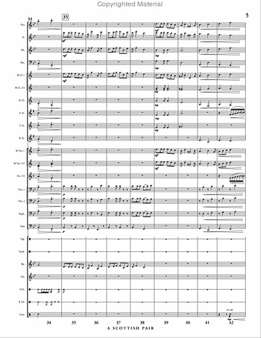 A Scottish Pair A Scottish Pair Concert Band scores gallery preview page 6