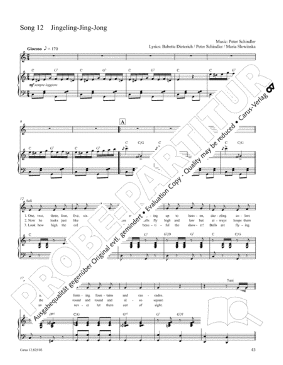 Circus Allegro Choir scores gallery preview page 44