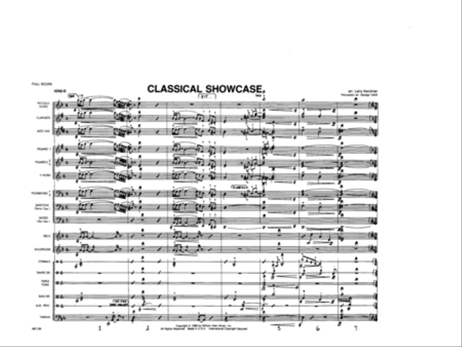 Classical Showcase Marching Band scores gallery preview page 2
