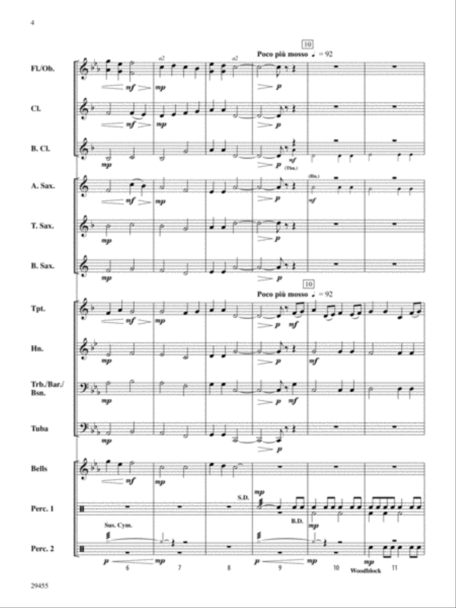 Seafarer's Hymn: Score Concert Band scores gallery preview page 4