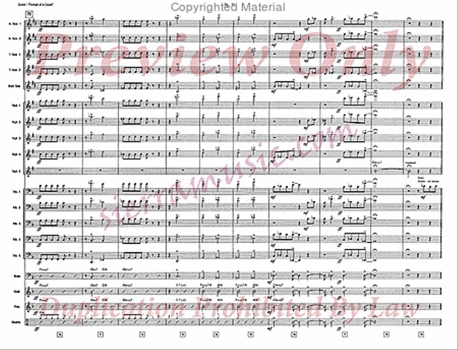 Portrait Of A Count Portrait Of A Count Jazz Ensemble scores gallery preview page 11