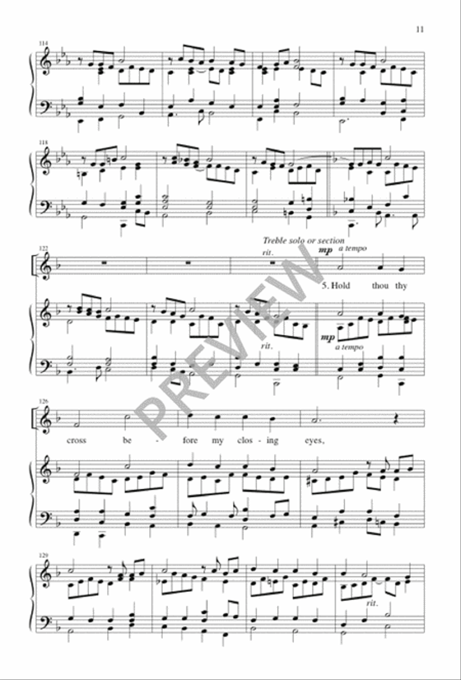 Abide with Me Abide with Me 4-Part scores gallery preview page 11