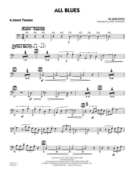 All Blues - Alternate Trombone