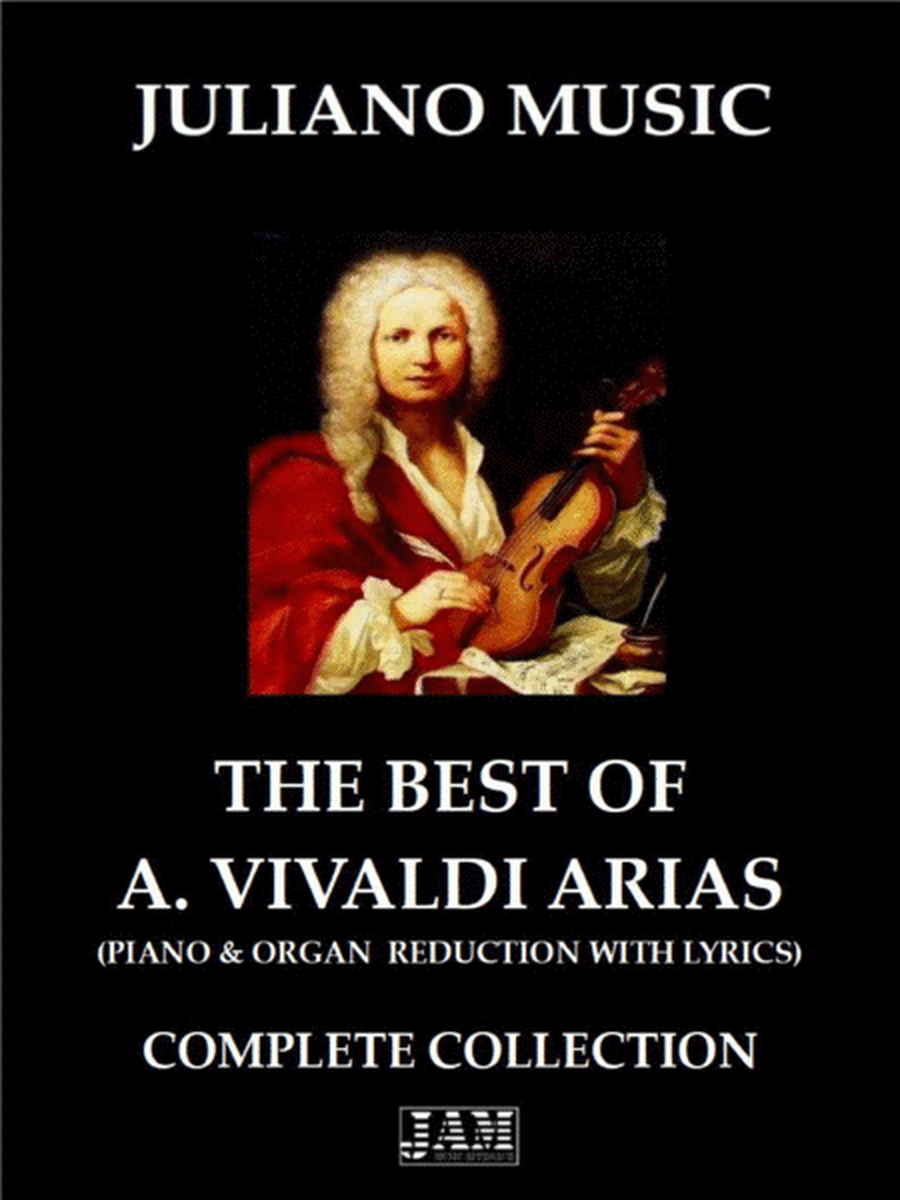 THE BEST OF ANTONIO VIVALDI ARIAS - COMPLETE COLLECTION (PIANO & ORGAN REDUCTION WITH LYRICS) image number null