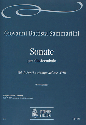 Book cover for Sonatas for Harpsichord - Vol. 1: 18th century printed sources