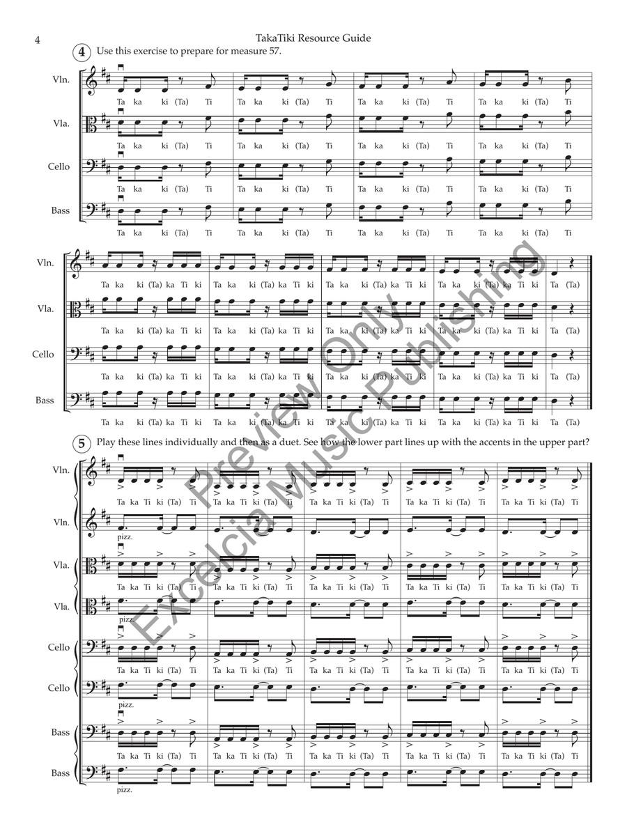 TakaTiki (Standard Set) String Orchestra scores gallery preview page 5